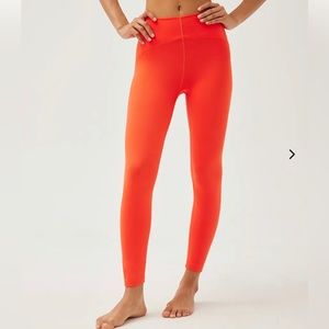 Outdoor Voices Bright Orange High-Rise Leggings
